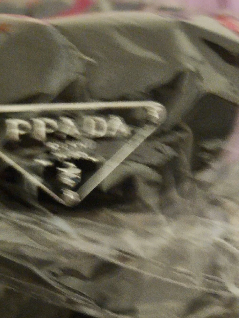 PPada Black Velvet Headband with Silver Triangle Logo